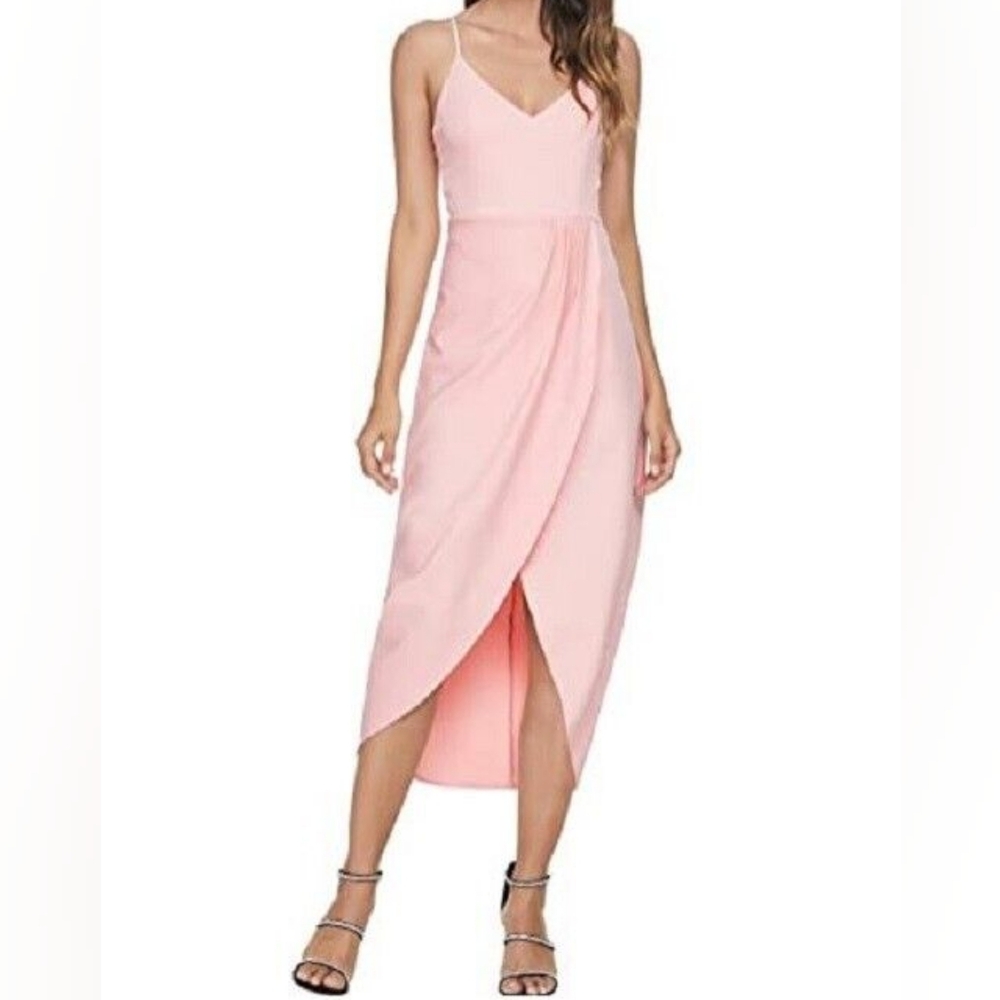 CMZ2005 V Neck Backless Sleeveless Spaghetti Straps Maxi Dress Size XL